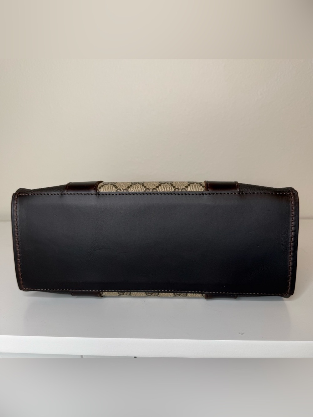 Vintage Boho Bag Gucci Brown Leather Tote - Picture 5 of 9
